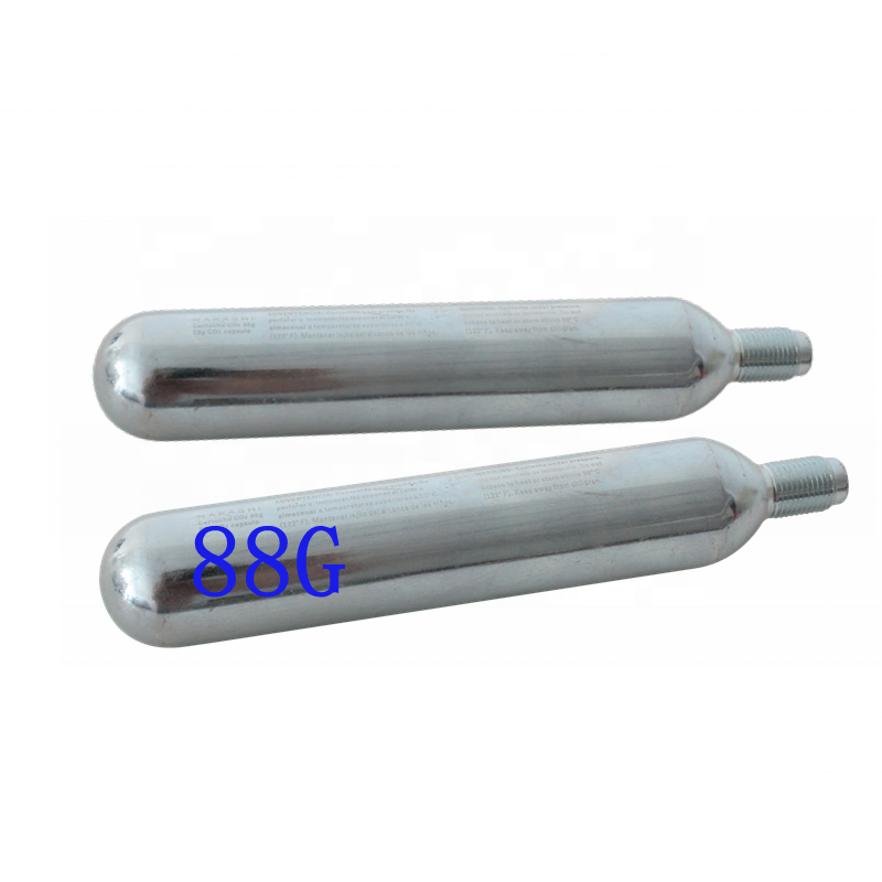 prefilled 88gm 90grams Cartucho Cylinder Co2 air Cartridges 88g 90G For outdoor game