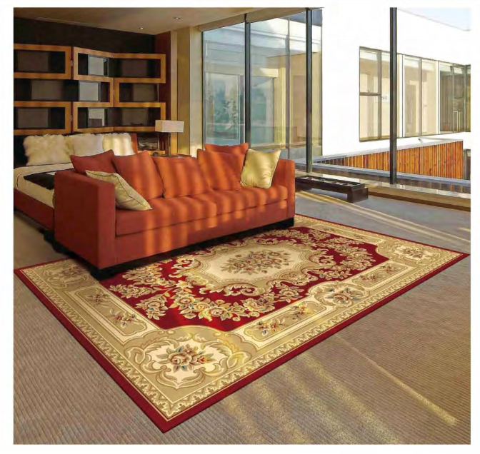 Wilton polypropylene machine made floor area wilton rug