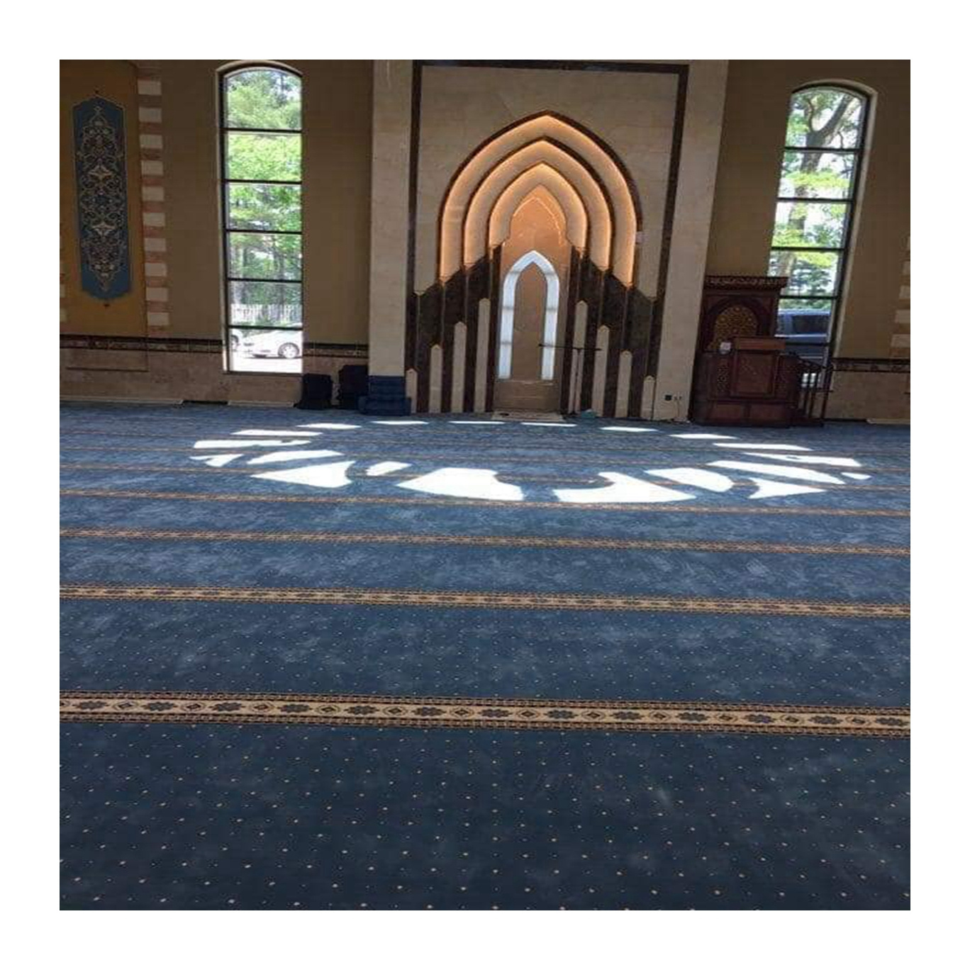 High quality turkey hot sell custom carpet for mosque washable prayer carpet