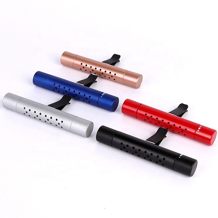 Black Gold Red Blue Car Air Freshener Scents Diffuser Vent Clips Perfume Essential Oil Sticks