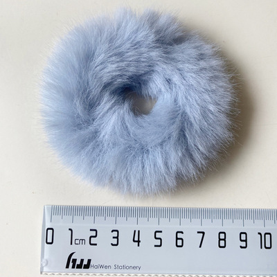 Autumn and winter INS fashion warm plush hair scrunchies sweety high end wholesale plush scrunchies plush animal scrunchy 2021