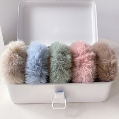 Autumn and winter INS fashion warm plush hair scrunchies sweety high end wholesale plush scrunchies plush animal scrunchy 2021