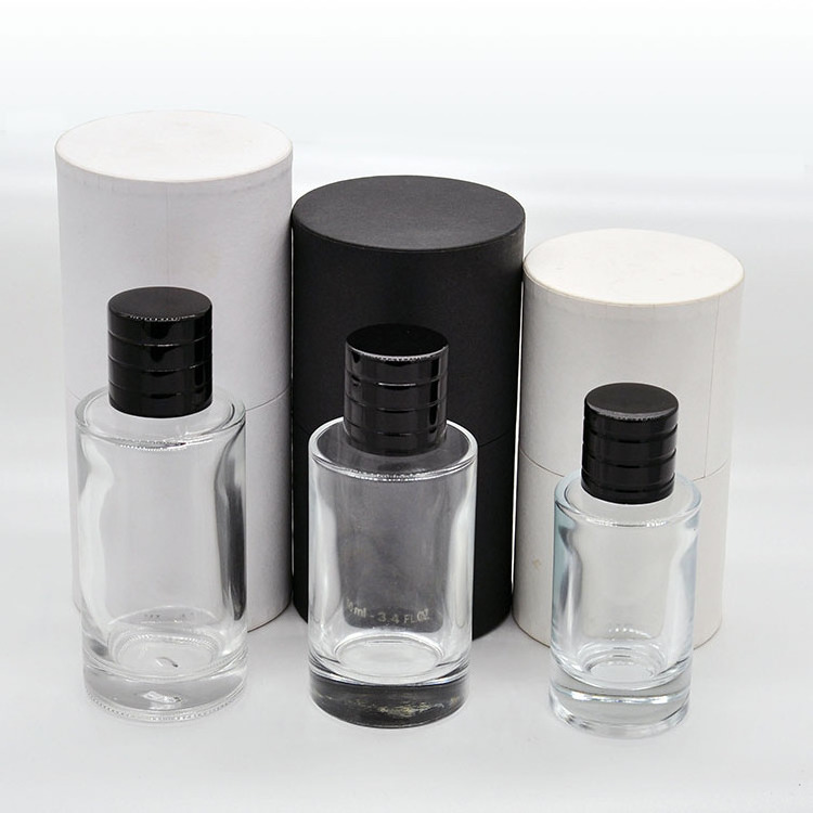 Hot new design, transparent perfume glass bottle with magnetic cover, refillable perfume bottle