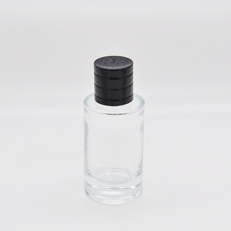 Hot new design, transparent perfume glass bottle with magnetic cover, refillable perfume bottle