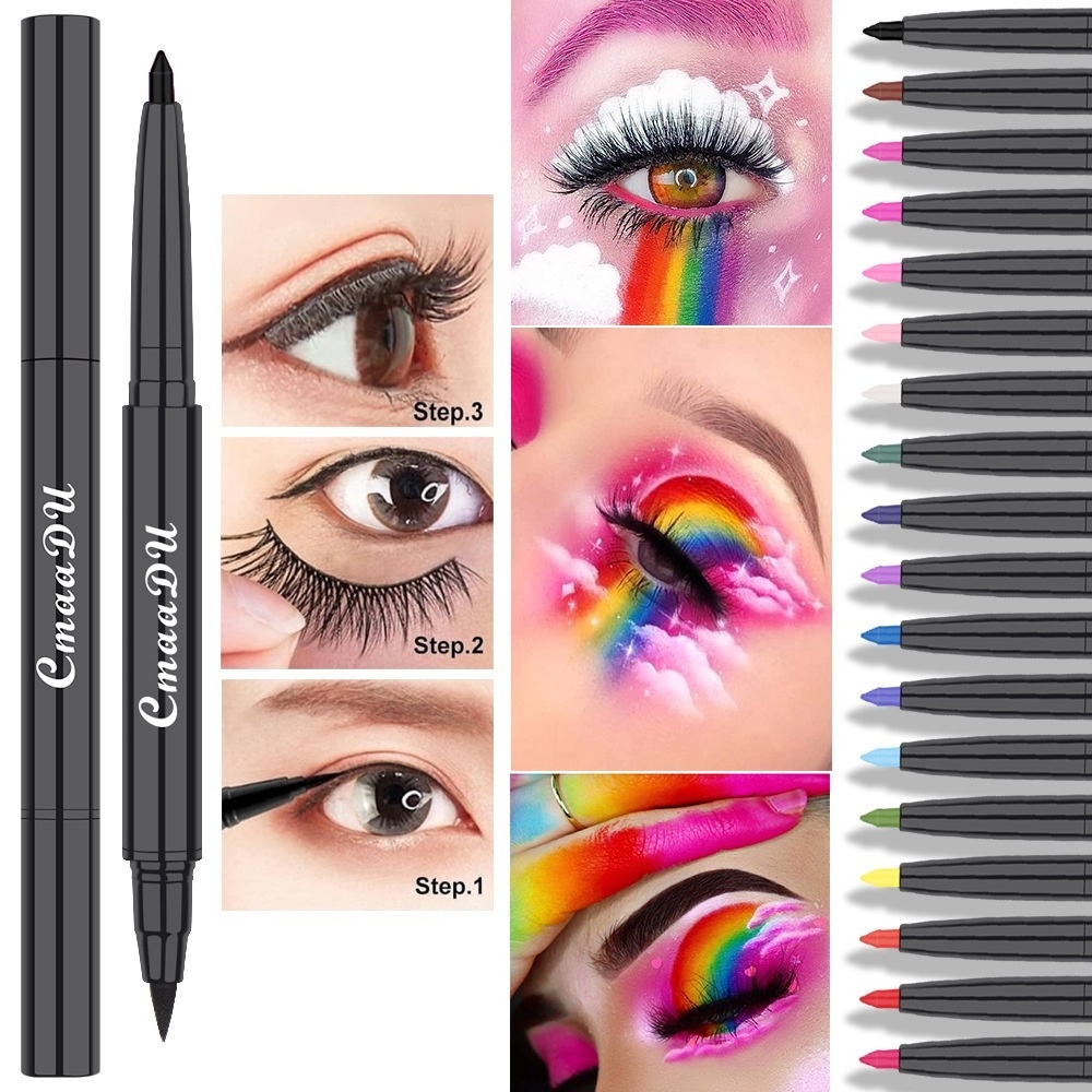 CMAADU PE15 2 in 1 Magnetic Eyeliner Pencil Color Eyeliner Gel Pen