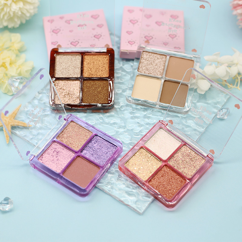 FAIRY COSMETICS 4SYY 4 Colors  Eyeshadow Shine Without Smudging Eyeshadow