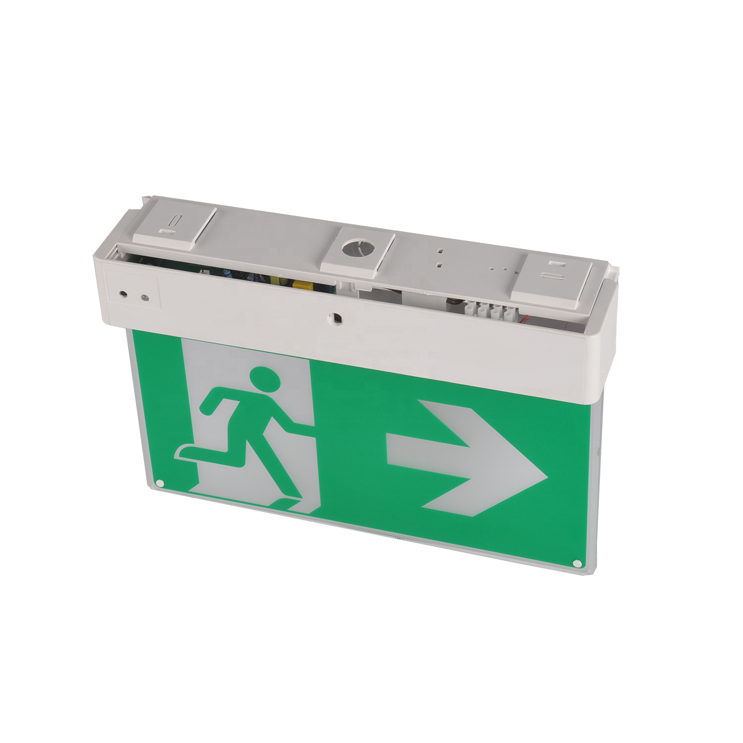 Rohs Certification Led Exit Sign 4W3H Maintained Operation Ceiling Mounted Emergency Lighting Factory