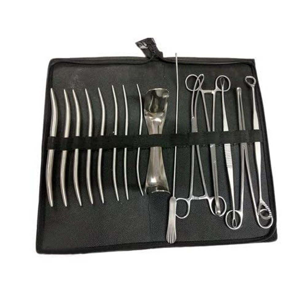 DNC Set Gynecology Instruments Kit Serrated Forceps