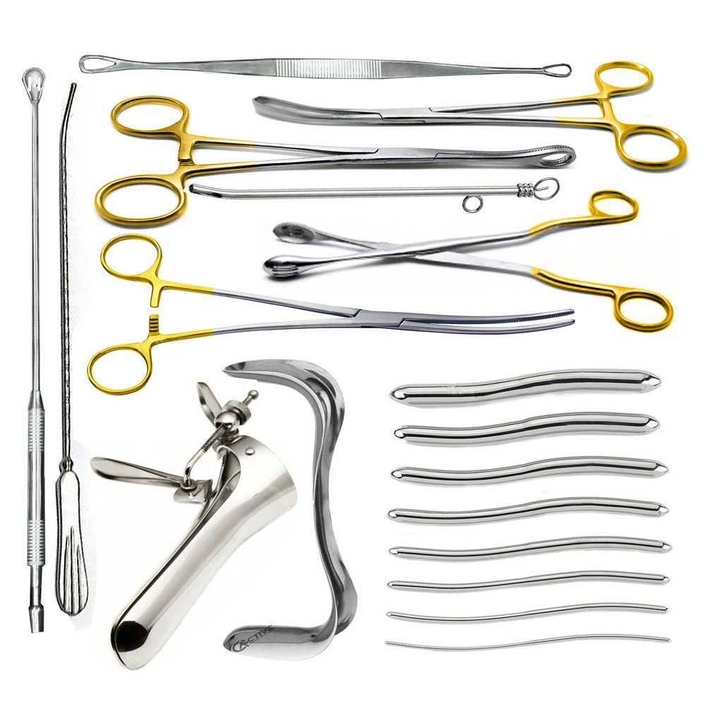 DNC Set Gynecology Instruments Kit Serrated Forceps