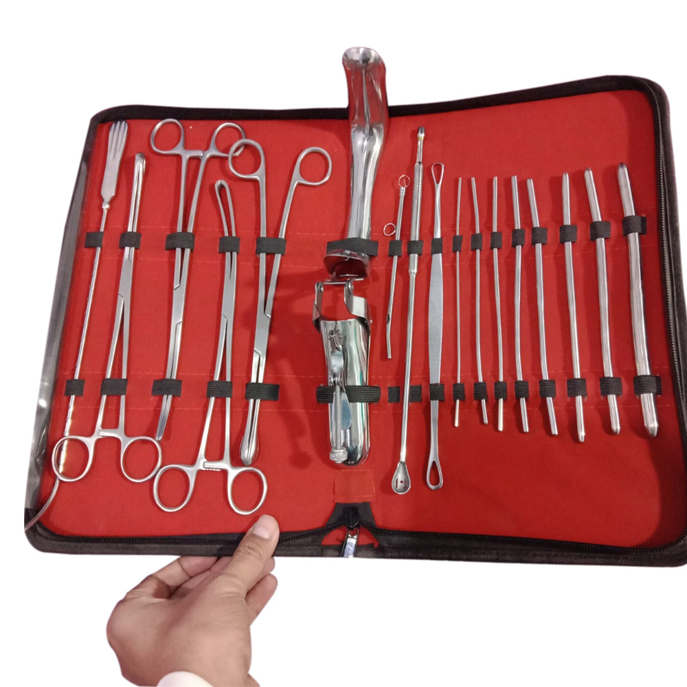 DNC Set Gynecology Instruments Kit Serrated Forceps