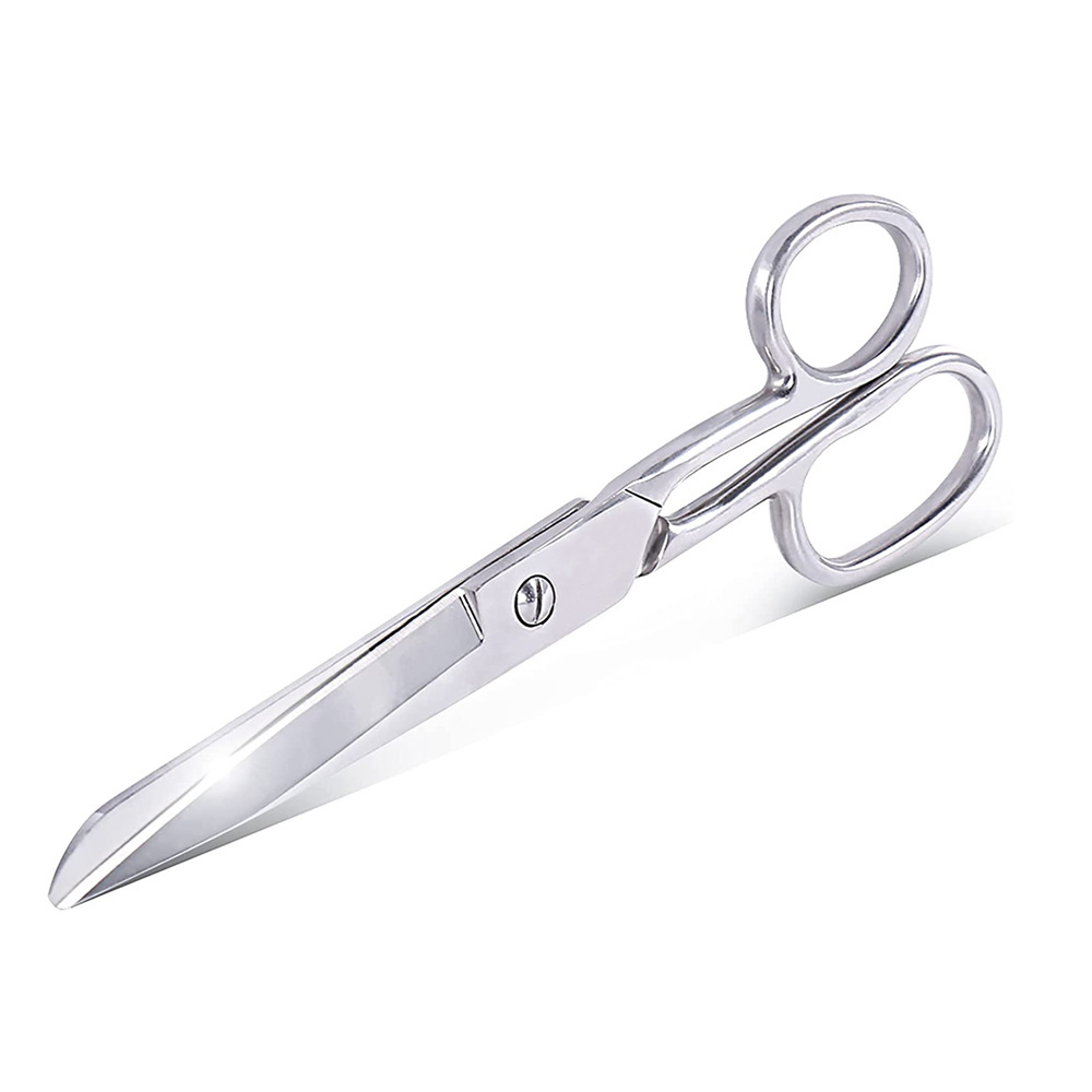 Heavy Duty Embroidery Scissors Full Stainless Steel Professional Tailor Scissors Household Sewing Clothes Scissors Shears