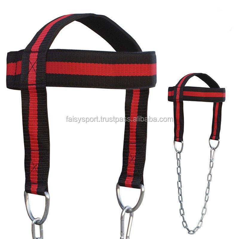 Head Harness Dipping Neck Builder Belt Weight Lifting Chain Neoprene Padded