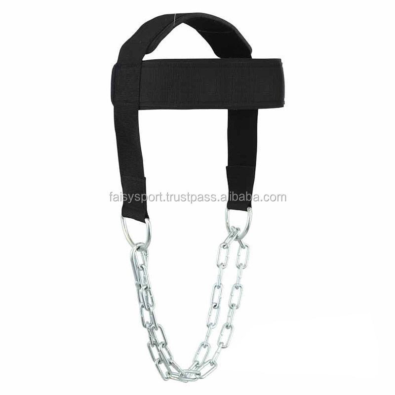 Head Harness Dipping Neck Builder Belt Weight Lifting Chain Neoprene Padded