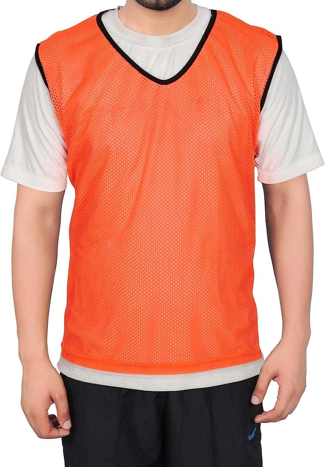 Mesh Sports Training Bibs Pinnies Scrimmage Vests for Soccer Basketball Football Volleyball and Other Team Games