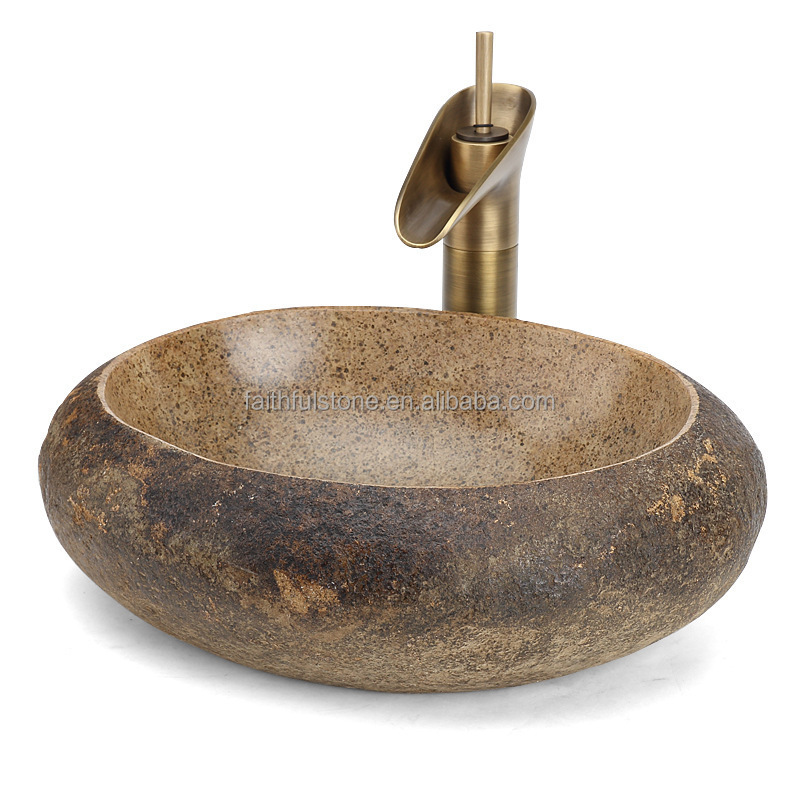 Wholesale Farm Antique Old Classic Carved Natural River Granite Stone Farm Sink Wash Basin