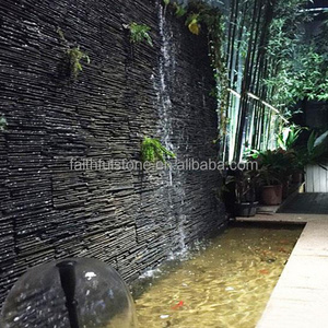 custom black slate flowing water tiles slate waterfall wall tiles wholesale slate culture panel stone tiles for wall