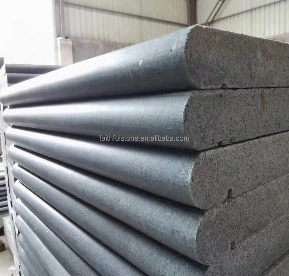 flamed dark grey granite G654 flooring tiles big slabs stairs steps & risers paving stone for outdoor flooring