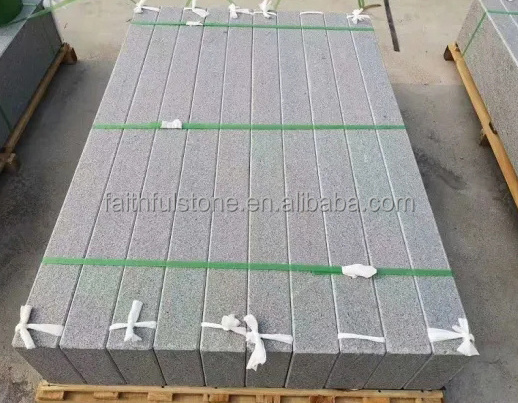 custom outside natural light dark white grey granite stone block steps for garden