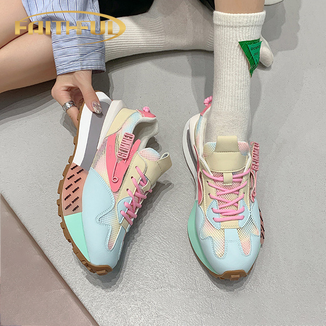 2023 Casual Walk Style Mesh Lady Sneaker Women Shoes Breathable Sneakers Ladies Women Running Shoes Woman Sport Shoe for Lady