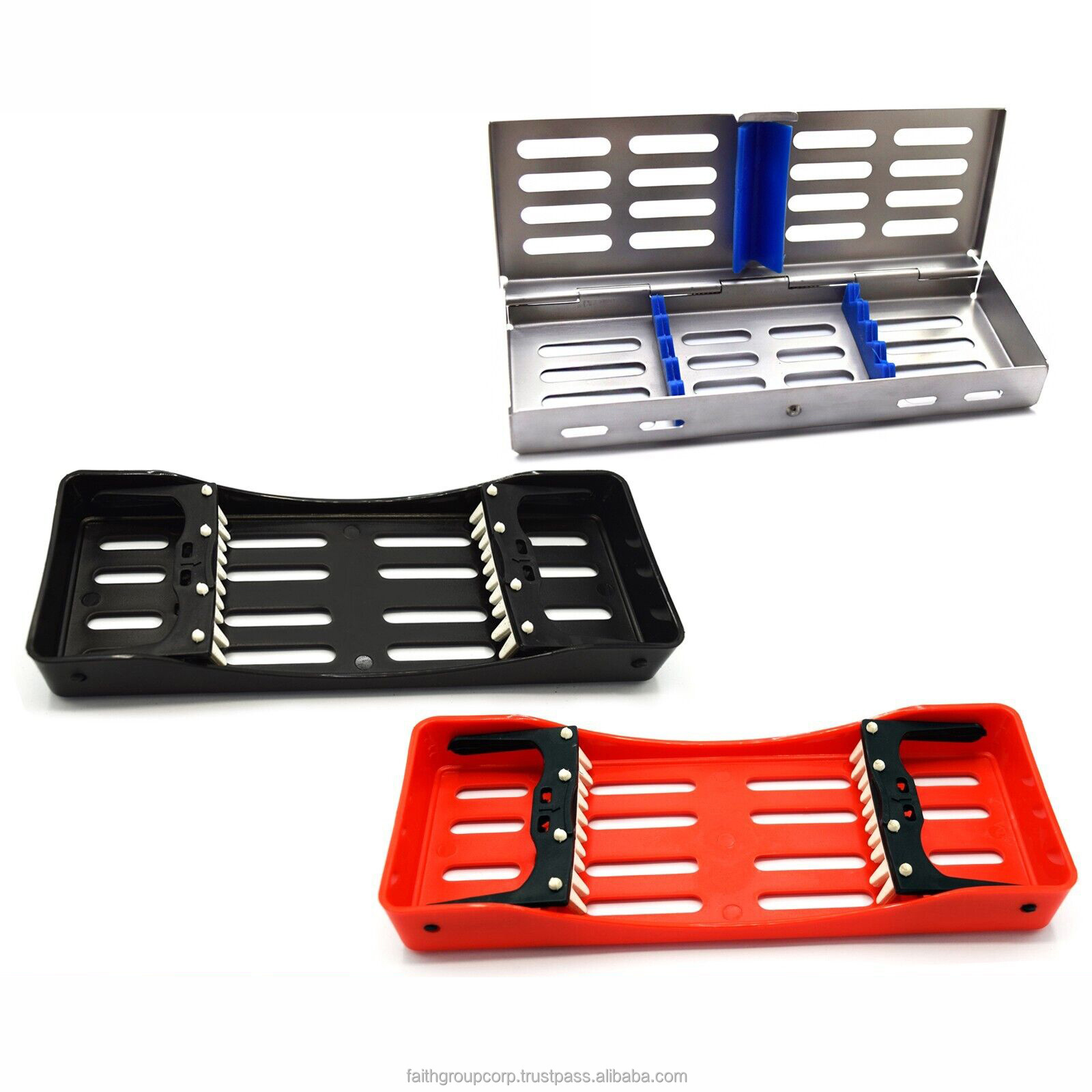 Dental Sterilization Cassette Rack Box Tray Scalers Instruments Holding Scaler Tray Lab Dentist Tools Autoclavable