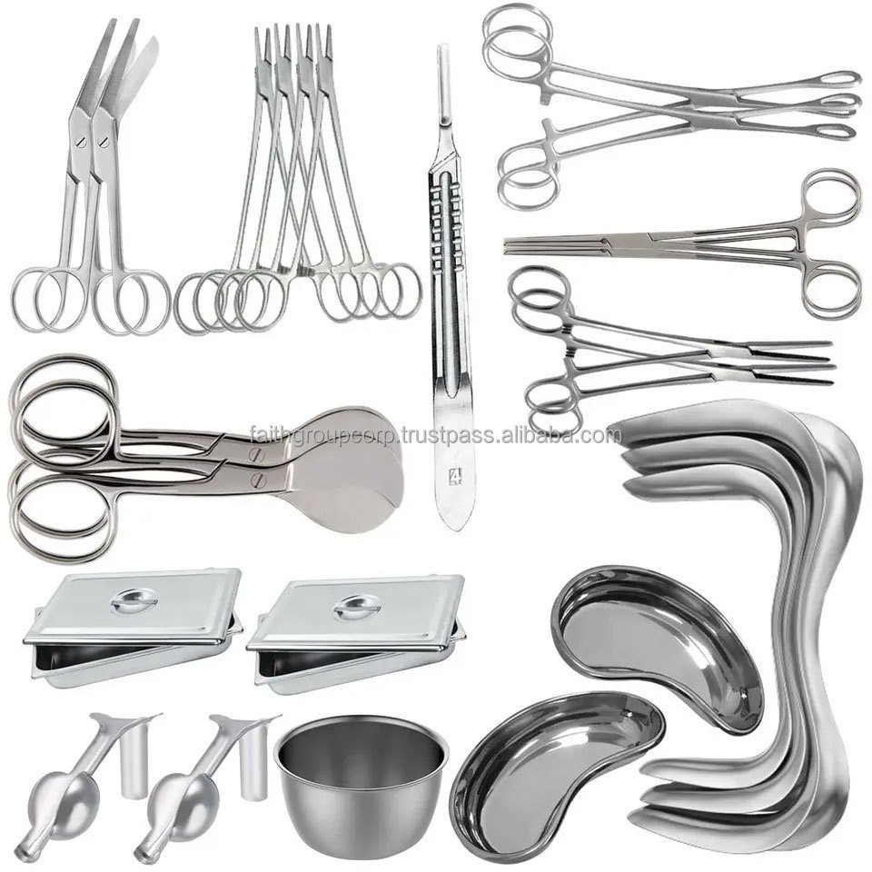 Surgical instruments set of 24 Normal Delivery Set gynecology physiology dissecting basic surgery set