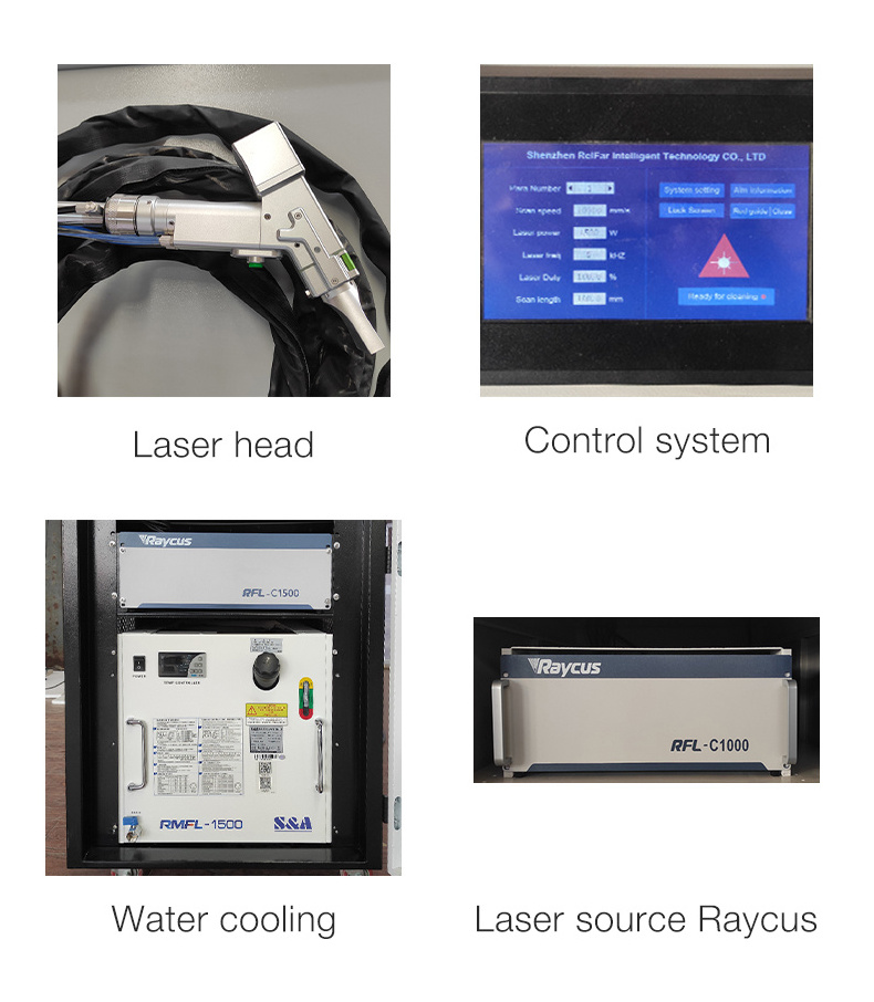 2023 Chinese manufacturer Portable Laser Cleaning Machine With Laser Metal Rust Remover Gun