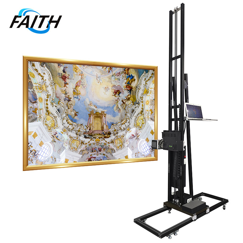 Vertical 3D Photo inkjet UV Wall Printing painting Machine for Wall Painting