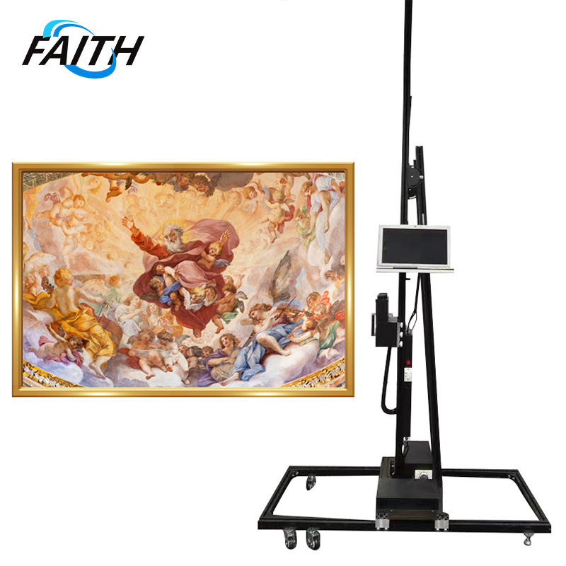 Vertical 3D Photo inkjet UV Wall Printing painting Machine for Wall Painting