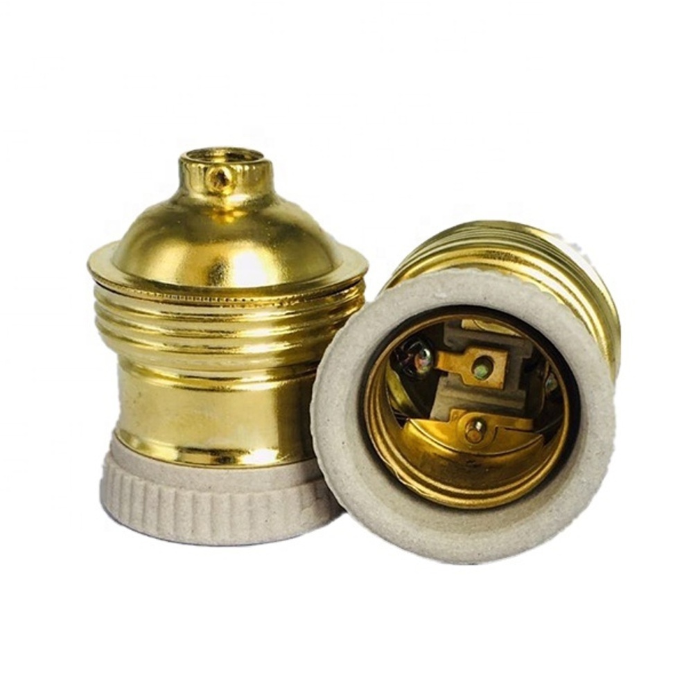 CE metal socket brass lamp socket pendant light e26 e27 brass lamp holder