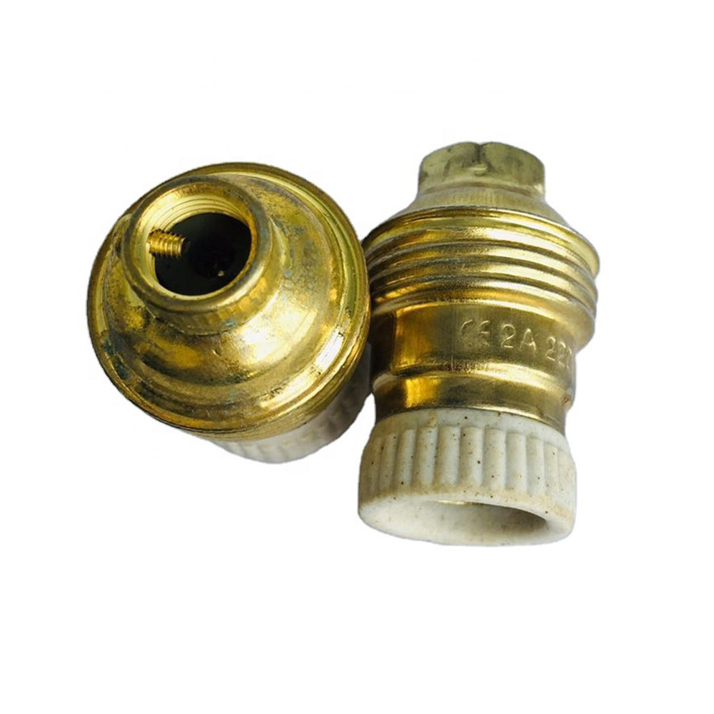 CE metal socket brass lamp socket pendant light e26 e27 brass lamp holder