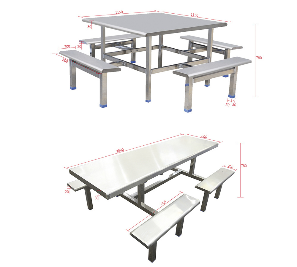 School furniture Dining Table Set Table and Chairs Foldable School dining hall tables