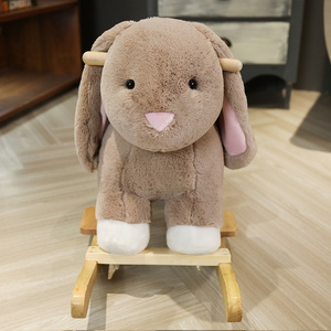 riding animal toy custom soft ride elephant rocking chair plush riding toy rocking horse plush animal plush toy decoration