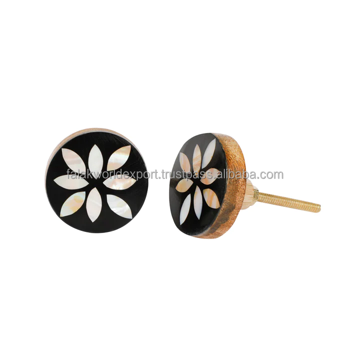 Natural bone inlay cabinet knob best quality and modern design Use for furniture From Falak World Export