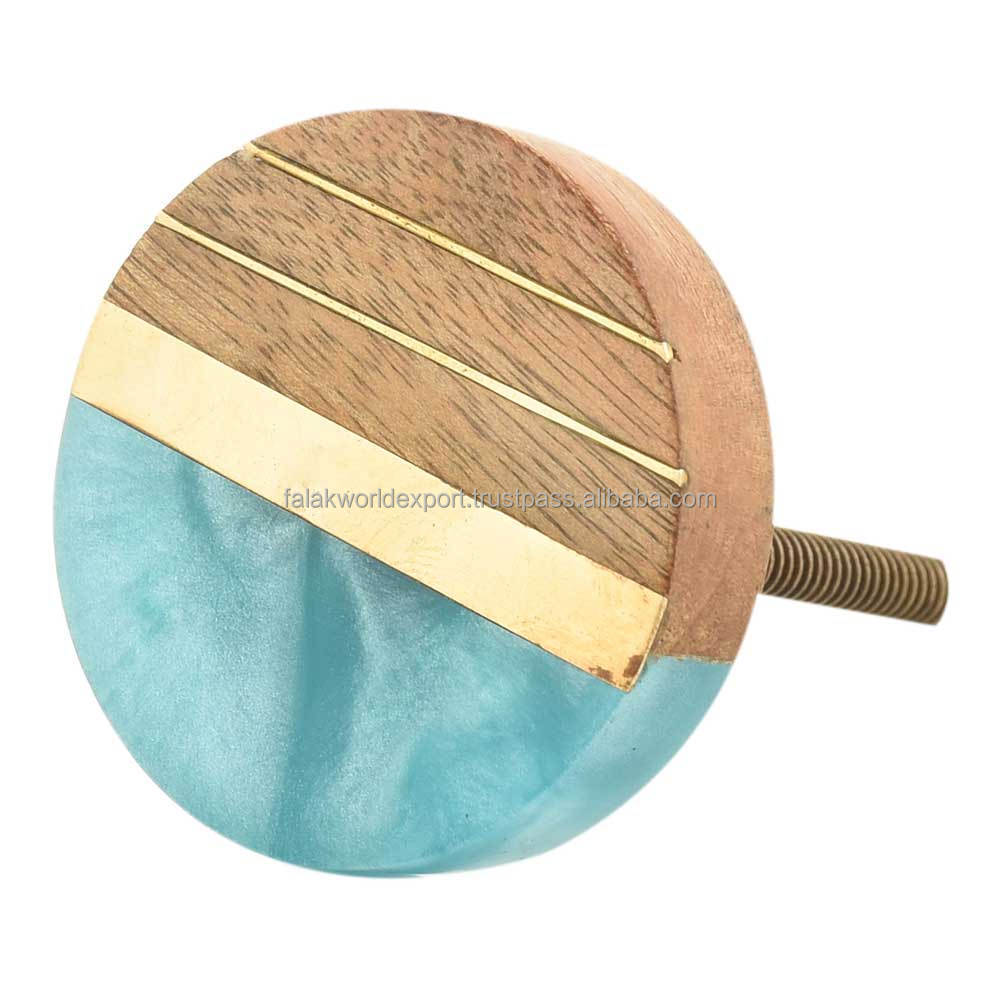 New look resin and wooden knob modern design top quality Use for furniture From Falak World Export