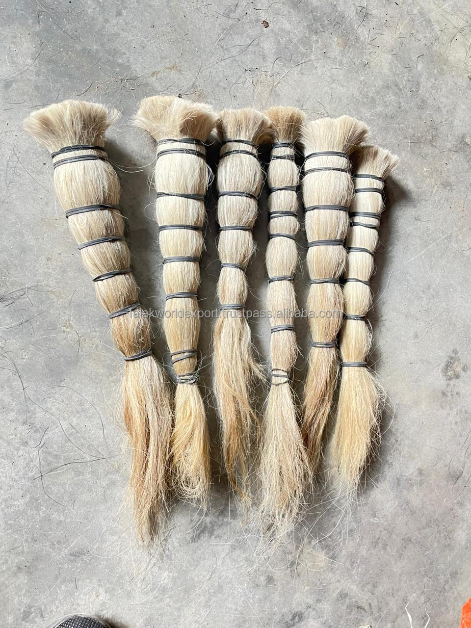 Supper quality buffalo tail hair 100% natural hair unique design Use for making brush From Falak World Export