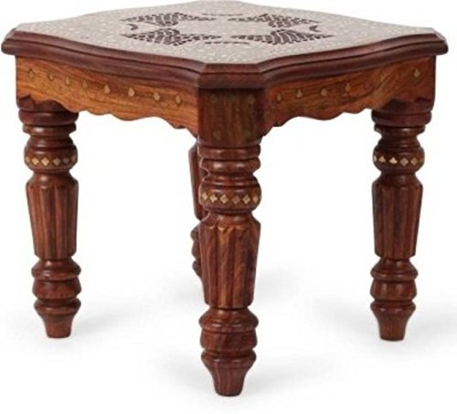 Solid Sheesham Wood Round Center Coffee Table for Living Room Tea Table Furniture for Home