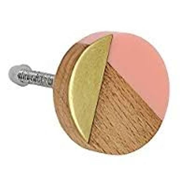 Stylish wooden and resin with brass knob high quality Use for drawer knob From Falak World Export