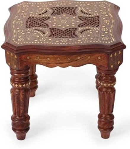 Solid Sheesham Wood Round Center Coffee Table for Living Room Tea Table Furniture for Home