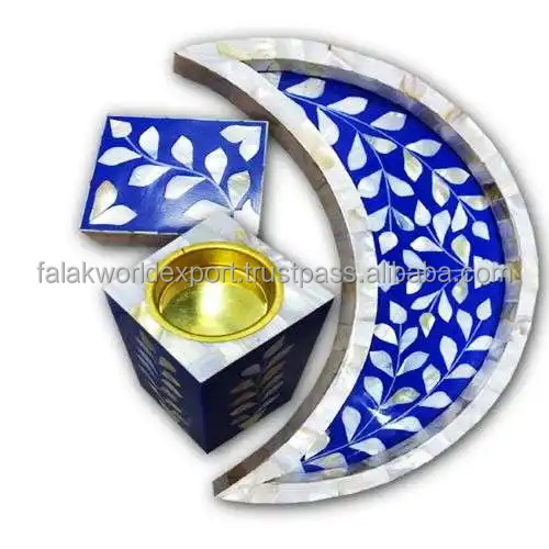 Unique mother of pear candle holder and high quality Use for home decoration From Falak World Export