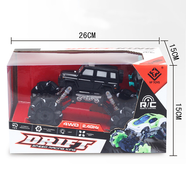 Hot Sale 2.4G PVC Tire side-travel stunt with light drift Remote Control Jeep police car simulation high-speed RC car