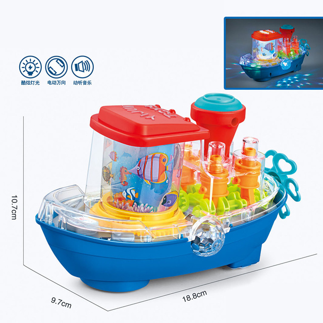 New arrival universal wheel 360 degree rotation with projection light music transparent gear beetle ladybug insect toy