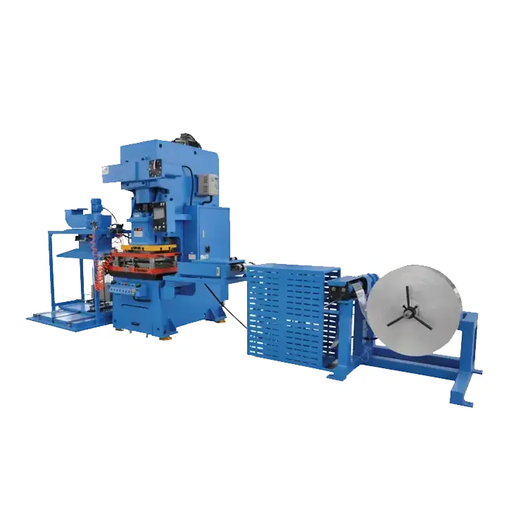 Automatic Aluminum Steel Heat Exchanger Air Conditioner Punching Fin Press Line