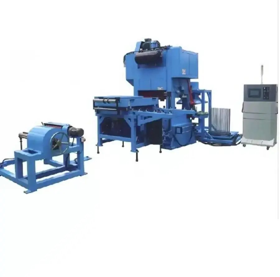 Automatic Aluminum Steel Heat Exchanger Air Conditioner Punching Fin Press Line