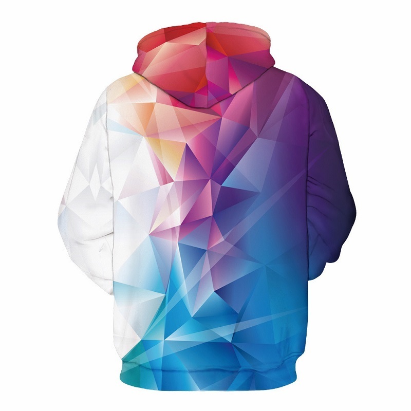 Men's Sublimation Hooded Hoodie Sweatshirt Color Block Stylish Sublimated Hoodies in Polyester Fabric