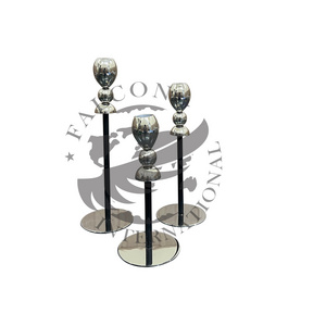 Low MOQ Premium Quality Indian Aluminium Metal Candle Holder Round Base in Wholesale Price