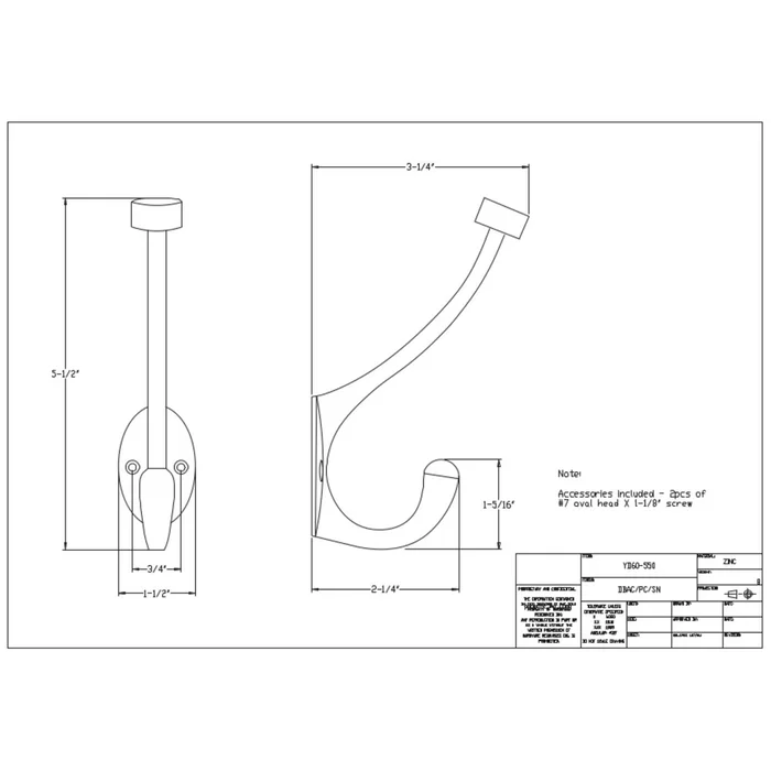 Modern Design Antique Copper Finishing Home Decorative Double Wide End Coat Hook for Building Office Hallway Laundry Room