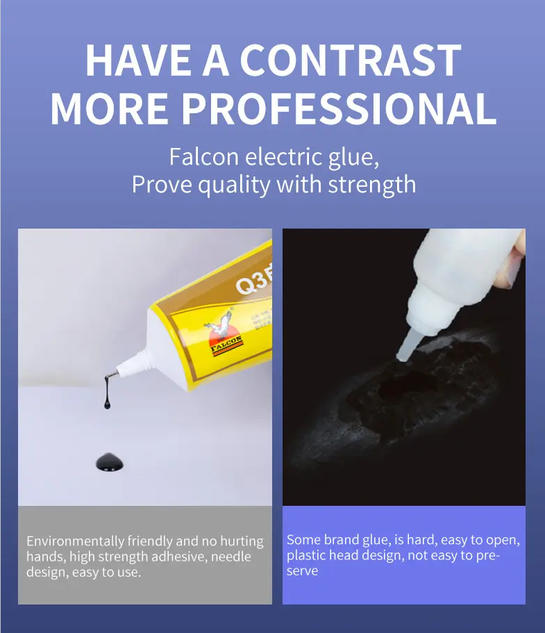 Falcon 80ml 50ml 15ml Glue Epoxy Resin for mobile phone repair LCD screen Glass Frame  DIY electronic glue