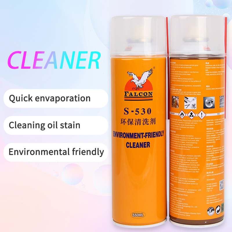 Cleaner plastic cleaning agent Falcon S-530 industrial cleaner stain remover residue clean brake clean 550ml