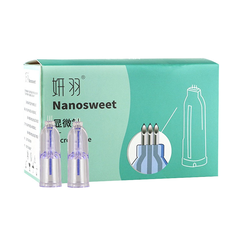 Dermapen Nano Needles Nano Needle Cartridges Injection Needle 34G Hand Three Pins Nanosoft Anti Aging