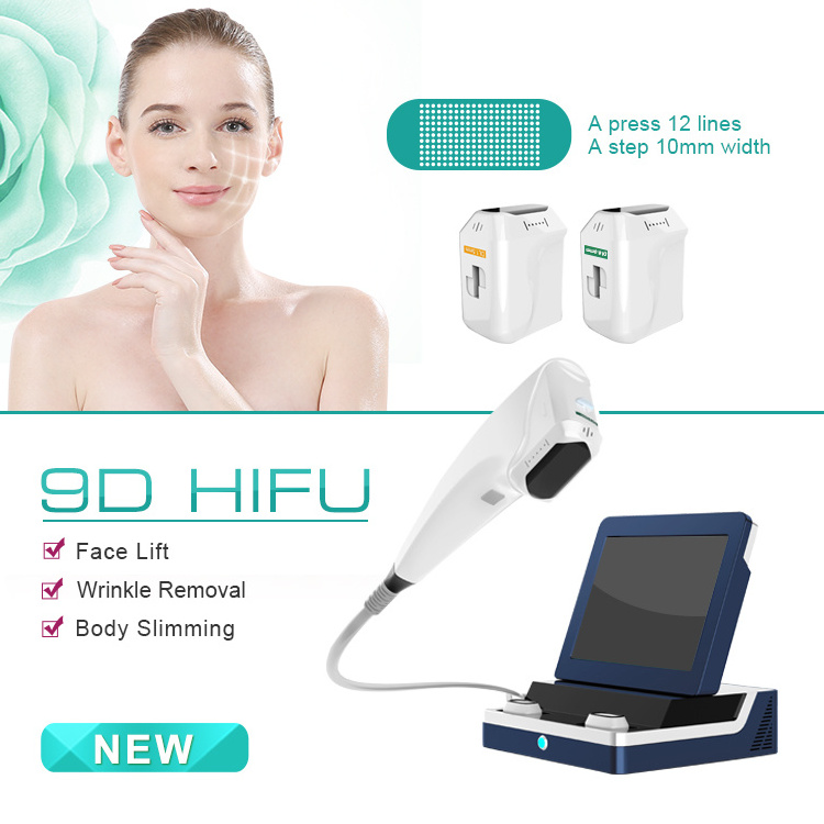 9D Hifu Machine Ultrasonic Technology Hifu Facial And Neck Tightening Anti Aging Ultrasonic Machine Anti Wrinkle